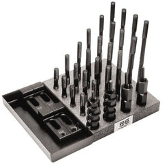 TE-CO - T-Nut & Stud Kits Stud Thread Sizes: 1-8 Number of Pieces: 41 - Caliber Tooling