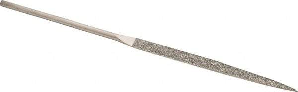 Value Collection - 5-1/2" OAL Fine Barrette Needle Diamond File - 13/64" Wide x 3/32" Thick, 2-3/4 LOC - Caliber Tooling