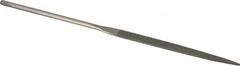 Value Collection - 5-1/2" OAL Fine Taper Needle Diamond File - 13/64" Wide x 3/64" Thick, 2-3/4 LOC - Caliber Tooling