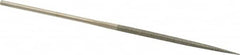 Value Collection - 5-1/2" OAL Fine Square Needle Diamond File - 3/32" Wide x 3/32" Thick, 2-3/4 LOC - Caliber Tooling