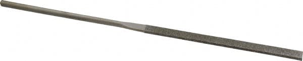 Value Collection - 5-1/2" OAL Medium Equalling Needle Diamond File - 13/64" Wide x 3/64" Thick, 2-3/4 LOC - Caliber Tooling