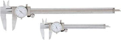 Value Collection - 0 to 6 and 12" Outside Diameter Dial Caliper Set - 0.001" Graduation, 0.1 Range per Revolution, Stainless Steel, White Face - Caliber Tooling