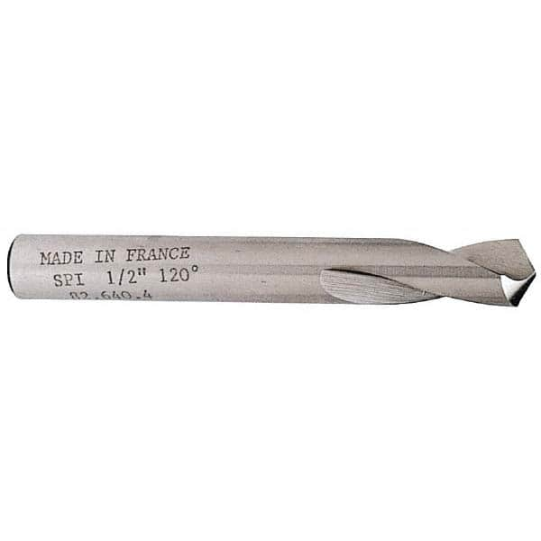 Magafor - 0.63" Body Diam, 120° Point, Cobalt, 4-3/4" Overall Length, Spotting Drill - Caliber Tooling