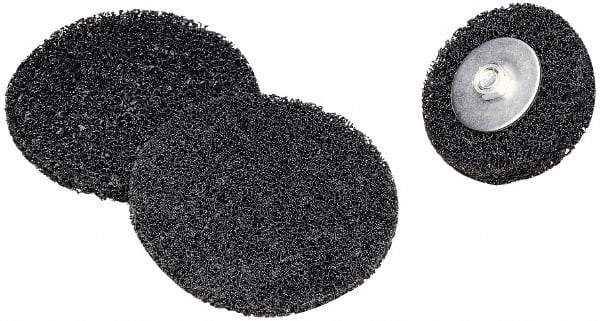 3M - 6" Very Coarse Grade Silicon Carbide Deburring Disc - Arbor Connection, Black, 4,000 Max RPM - Caliber Tooling