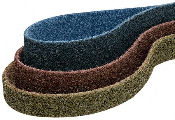 Superior Abrasives - 1" Wide x 42" OAL, Aluminum Oxide Abrasive Belt - Aluminum Oxide, Coarse, Nonwoven - Caliber Tooling