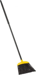 Rubbermaid - 10" Wide, Black Polypropylene Bristles, Metal Handle, Angled Broom - Flagged, Water Resistant - Caliber Tooling