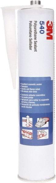 3M - 10 oz Cartridge White Polyurethane Joint Sealant - 194°F Max Operating Temp - Caliber Tooling