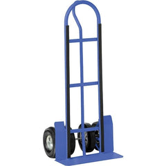 Vestil - 600 Lb Capacity 52" OAH Hand Truck - P Handle, Steel, Pneumatic Wheels - Caliber Tooling