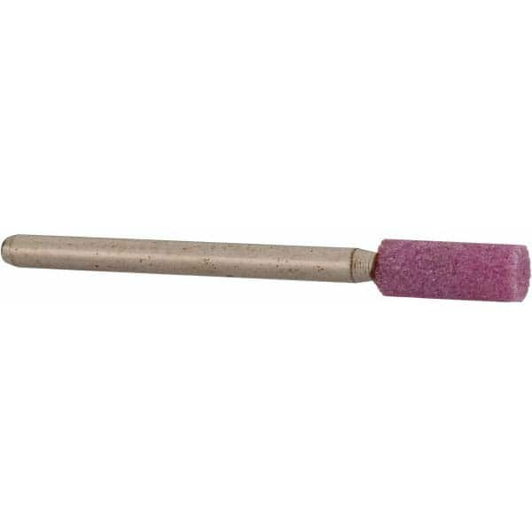 Grier Abrasives - 3/16 x 1/2" Head Diam x Thickness, W154, Cylinder, Aluminum Oxide Mounted Point - Caliber Tooling