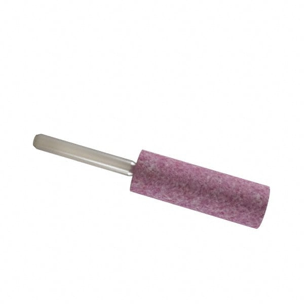 Grier Abrasives - 1 x 2" Head Diam x Thickness, W222, Cylinder, Aluminum Oxide Mounted Point - Caliber Tooling