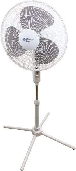 Comfort Zone - 16" Blade, 445 Max CFM, Standing Fan - 0.42 Amps, 120 Volts, 3 Speed - Caliber Tooling