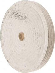 Divine Brothers - 10" Diam x 1" Thick Unmounted Buffing Wheel - Polishing Wheel, 1-1/4" Arbor Hole - Caliber Tooling