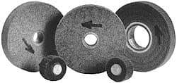 Standard Abrasives - 2" Diam, 3/4" Face Width, 1/4" Center Hole, Medium Grade, Aluminum Oxide Deburring Wheel - Unitized, Hard Density 8 Grade, 22,000 RPM - Caliber Tooling