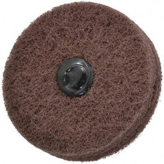 Standard Abrasives - 3" Diam, Medium Mounted Scrubber Buffing Wheel - 2 Ply, Very Fine Grade, 1/4" Shank Diam, 8,000 RPM - Caliber Tooling