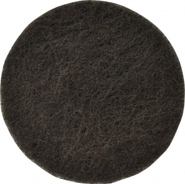 Superior Abrasives - 4" Very Fine Grade Silicon Carbide Deburring Disc - Arbor Connection, Gray, 6,000 Max RPM - Caliber Tooling