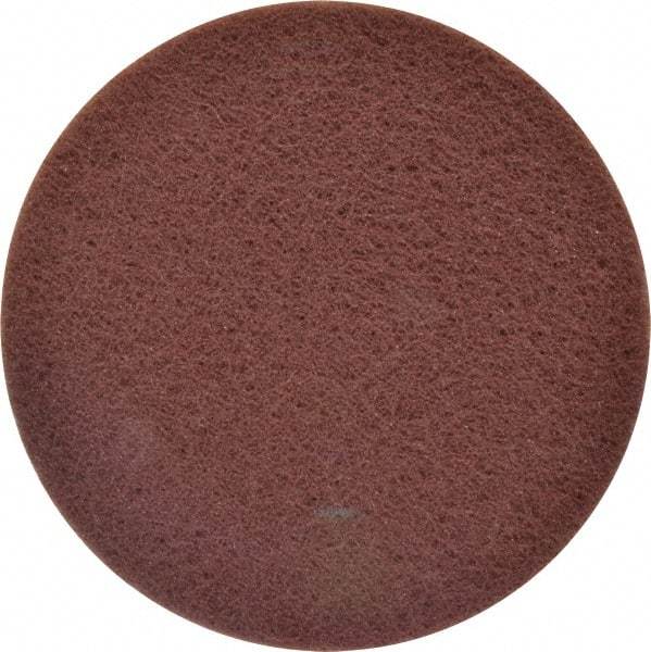 Superior Abrasives - 6" Fine Grade Aluminum Oxide Deburring Disc - Arbor Connection, Red, 3,600 Max RPM - Caliber Tooling