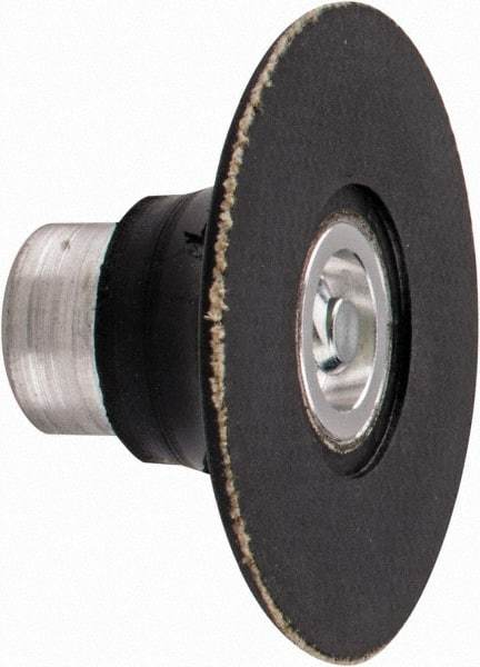 Standard Abrasives - 2" Diam Quick-Change Disc Backing Pad - 1/4" Shank Diam, Medium Density, 25,000 RPM, SocAtt Compatible - Caliber Tooling