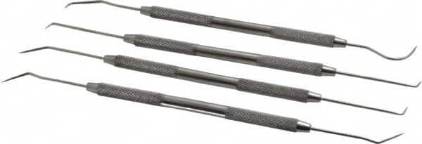 Value Collection - 4 Piece Precision Probe Set - Stainless Steel - Caliber Tooling