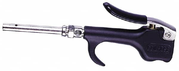 Coilhose Pneumatics - Safety Extension Tube Thumb Lever Blow Gun - 1/4 NPT, 24" Tube Length, Zinc - Caliber Tooling