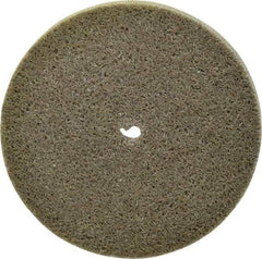 Standard Abrasives - 3" Diam, 1/4" Face Width, 1/4" Center Hole, Fine Grade, Aluminum Oxide Deburring Wheel - Unitized, Medium/Hard Density 7 Grade, 18,000 RPM - Caliber Tooling