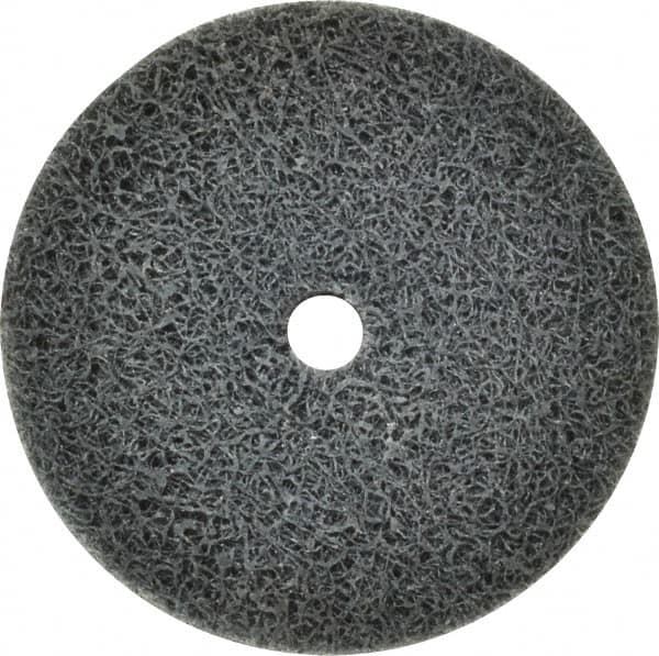 Standard Abrasives - 2" Diam, 1/4" Face Width, 1/4" Center Hole, Fine Grade, Silicon Carbide Deburring Wheel - Unitized, Soft Density 5 Grade, 18,000 RPM - Caliber Tooling