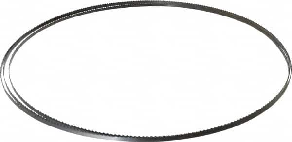 Disston - 6 TPI, 12' 6" Long x 1/4" Wide x 0.025" Thick, Welded Band Saw Blade - Carbon Steel, Toothed Edge, Raker Tooth Set, Flexible Back, Contour Cutting - Caliber Tooling