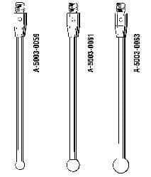 Renishaw - 8 mm Ball Diameter, CMM Stylus and Probe - 59.5 mm Overall Length - Caliber Tooling