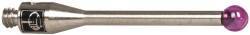 Renishaw - 0.0984 Inch Ball Diameter, Stainless Steel Stem, M2 Thread, Ruby Point Ball Tip CMM Stylus - 0.6457 Inch Working Length, 0.05 Inch Stem Diameter, 0.7874 Inch Overall Length - Caliber Tooling