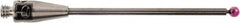 Renishaw - 0.0591 Inch Ball Diameter, Carbide Stem, M2 Thread, Ruby Point Ball Tip CMM Stylus - 0.8858 Inch Working Length, 0.0394 Inch Stem Diameter, 1.1811 Inch Overall Length - Caliber Tooling