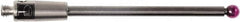 Renishaw - 0.0787 Inch Ball Diameter, Carbide Stem, M2 Thread, Ruby Point Ball Tip CMM Stylus - 0.8858 Inch Working Length, 0.0591 Inch Stem Diameter, 1.1811 Inch Overall Length - Caliber Tooling