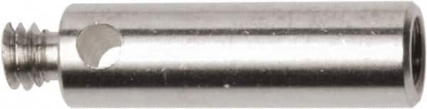 Renishaw - M2 Female and Male Connection, 0.1181 Inch Stem Diameter, Stainless Steel, CMM Stylus Extension - 0.3937 Inch Overall Length, For Use with M2 Threaded Stylus Range - Caliber Tooling