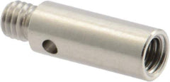 Renishaw - M3 Female and Male Connection, 0.1575 Inch Stem Diameter, Stainless Steel, CMM Stylus Extension - 0.3937 Inch Overall Length, For Use with M3 Threaded Stylus Range - Caliber Tooling