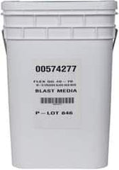 Made in USA - Coarse/Medium Grade Crushed Glass - 40 to 70 Grit, 50 Lb Pail - Caliber Tooling