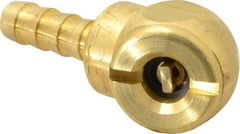 Acme - Open Check Brass Air Chuck - Ball Foot Chuck, 1/4 Barbed - Caliber Tooling