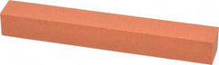 Norton - 4" Long x 1/2" Wide x 1/2" Thick, Aluminum Oxide Sharpening Stone - Square - Caliber Tooling