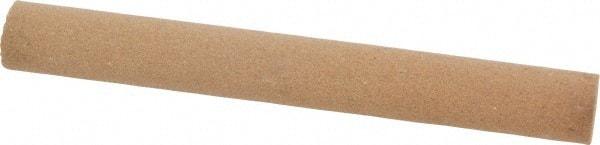 Norton - 4" Long x 1/2" Diam x 1/2" Thick, Aluminum Oxide Sharpening Stone - Round, Medium Grade - Caliber Tooling