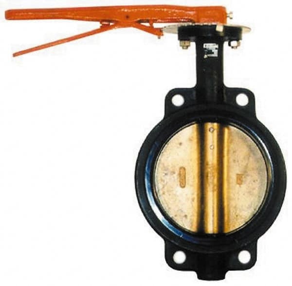 Legend Valve - 2" Pipe, Wafer Butterfly Valve - Lever Handle, Cast Iron Body, Buna-N Seat, 200 WOG, Aluminum Bronze Disc, Stainless Steel Stem - Caliber Tooling