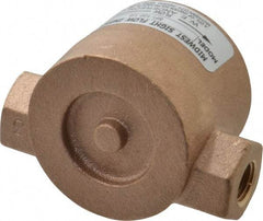 Dwyer - 1/4 Inch, Bronze Body Sight Flow Indicator - 125 Max psi, 3 Inch Overall Length, 200°F - Caliber Tooling