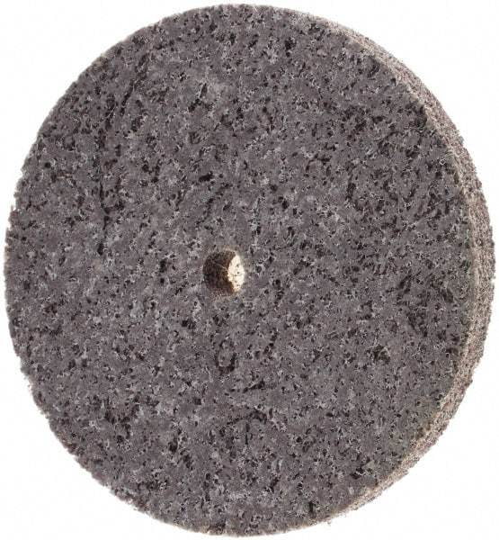 Standard Abrasives - 3" Diam, 1/4" Face Width, 1/4" Center Hole, Medium Grade, Aluminum Oxide Deburring Wheel - Unitized, Extra Hard Grade - Caliber Tooling