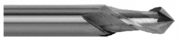 Magafor - 10mm Body Diam, 90°, 2-3/4" OAL, Solid Carbide Spotting Drill - Caliber Tooling