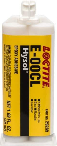 Loctite - 50 mL Cartridge Two Part Epoxy - 20 min Working Time, Series E-00CL - Caliber Tooling