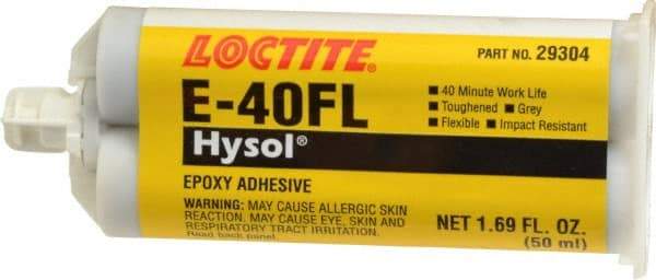 Loctite - 50 mL Cartridge Two Part Epoxy - 40 min Working Time, Series E-40FL - Caliber Tooling