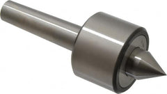 Riten - MT3 Taper Shank, 2-3/8" Head Diam 4,480 Lb Capacity Live Center - 4,000 Max RPM, 1-3/4" Head Length, 1" Point Diam, 1-1/4" Point Len, 1,100 Lb Max Workpc, 6-7/16" OAL, 1-1/4" Long Tip, Standard Point - Caliber Tooling