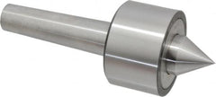 Riten - MT4 Taper Shank, 3" Head Diam 6,000 Lb Capacity Live Center - 4,000 Max RPM, 1-31/32" Head Length, 1-3/8" Point Diam, 1-1/2" Point Len, 2,100 Lb Max Workpc, 7.907" OAL, 1-1/2" Long Tip, Standard Point - Caliber Tooling