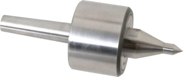 Riten - MT2 Taper Shank, 2-3/8" Head Diam 4,480 Lb Capacity Live Center - 4,000 Max RPM, 1-3/4" Head Length, 3/8" Point Diam, 1-7/8" Point Len, 310 Lb Max Workpc, 6-7/16" OAL, 5/8" Long Tip, Long Point - Caliber Tooling