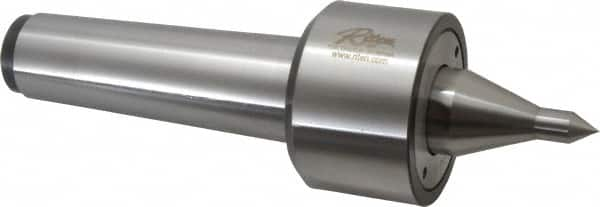 Riten - MT5 Taper Shank, 3-1/16" Head Diam 9,000 Lb Capacity Live Center - 5,000 Max RPM, 2-3/32" Head Length, 1/2" Point Diam, 2-1/2" Point Len, 1,100 Lb Max Workpc, 11-3/8" OAL, 15/16" Long Tip, Long Point - Caliber Tooling