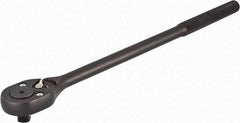 Proto - 1/2" Drive Pear Head Standard Ratchet - Black Oxide Finish, 16" OAL, 24 Gear Teeth, Standard Head - Caliber Tooling