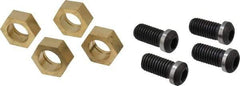 Gibraltar - 1-3/16" Hex, 5/8-11 Stud Thread, Symmetrical Hex Clamp - 0.11" Hex Height, 1-1/8" Thread Length, 10 Clamps - Caliber Tooling