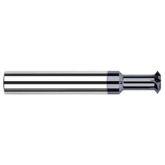 Harvey Tool - 3/8° 3/8" Cut Diam, 0.105" Cut Width, 3/8" Shank, Solid Carbide Double-Angle Cutter - Exact Industrial Supply