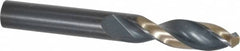 Triumph Twist Drill - 27/64" 135° Spiral Flute High Speed Steel Screw Machine Drill Bit - Oxide Finish, Right Hand Cut, 2" Flute Length, 3-3/8" OAL, Split Point, Straight Shank - Caliber Tooling